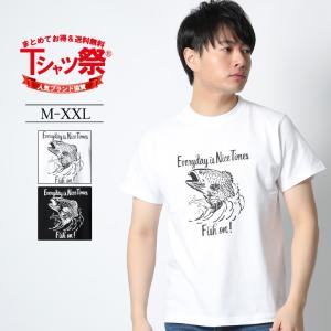 Tシャツ メンズ ブランド 大きいサイズ ブラックバス プリント 半袖 かっこいい おしゃれ ストリート アメカジ カジュアル 黒 白 XL XXL ロゴ メンズ夏物｜attention-store