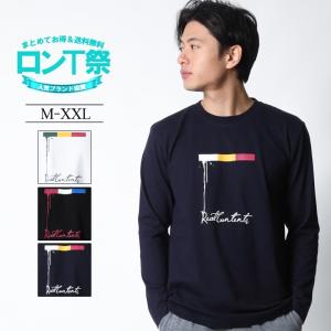 ロンT ストリート ブランド メンズ 長袖 Tシャツ プリント REALCONTENTS リアルコンテンツ ロゴ 大きいサイズ 春 ファッション