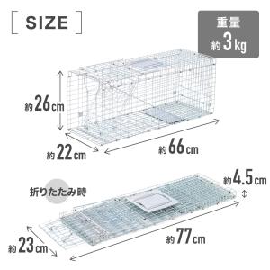 箱罠 捕獲器 猫 アニマルキャッチャー アニマ...の詳細画像3