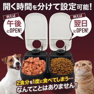 自動給餌器 タイマー 猫 犬 2食分 給餌器 ...の詳細画像3