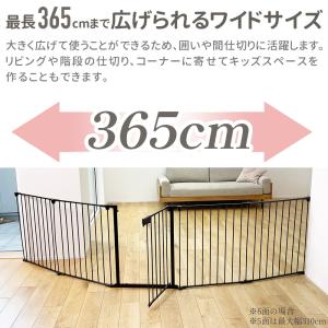 ペットゲート ペットフェンス ドア付き 折りた...の詳細画像1