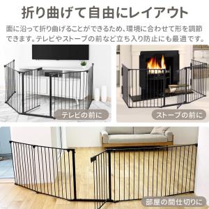 ペットゲート ペットフェンス ドア付き 折りた...の詳細画像2