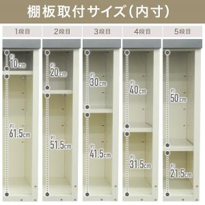収納庫 屋外 小型 棚 可動式 幅80cm 倉...の詳細画像2