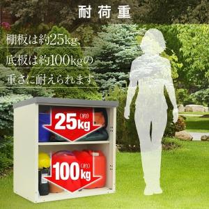 収納庫 屋外 小型 棚 可動式 幅80cm 倉...の詳細画像3