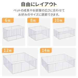 ペットサークル 犬用 ペットフェンス ドア付き...の詳細画像2