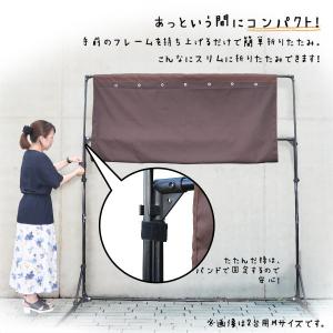 サイクルガレージ 3台 自転車置き場 テント ...の詳細画像2