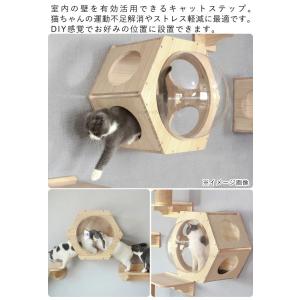 キャットステップ 壁 壁付け 猫用 ハウス ハ...の詳細画像1