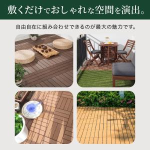 ウッドデッキ 石畳 人工木 27枚 1.5畳 ...の詳細画像2