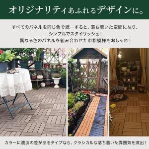 ウッドデッキ 石畳 人工木 27枚 1.5畳 ...の詳細画像3