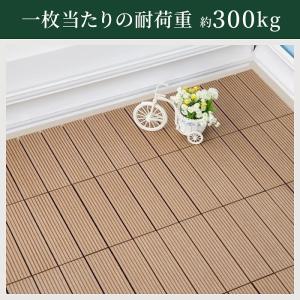 ウッドデッキ 石畳 人工木 27枚 1.5畳 ...の詳細画像5