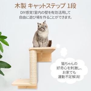 キャットステップ 壁付け 階段 2段 猫用 キ...の詳細画像1