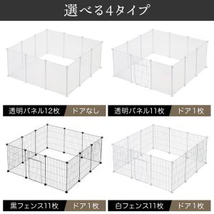 ペットサークル 犬用 ペットフェンス ドア付き...の詳細画像1