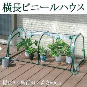 ビニールハウス 温室 小型 家庭用 横長 ガーデンハウス