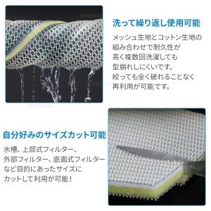濾過マット 水槽 8層 立体マット 120×3...の詳細画像2