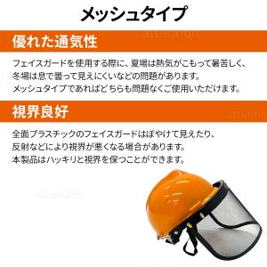 ヘルメット 作業用 作業 草刈機 刈払機 安全...の詳細画像2