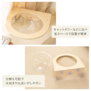 猫 ハンモック 吸盤式 窓 猫ベッド 木製 宇...の詳細画像2