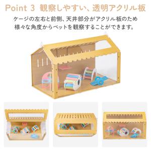 ハムスター ケージ モルモット ゲージ ハムス...の詳細画像4