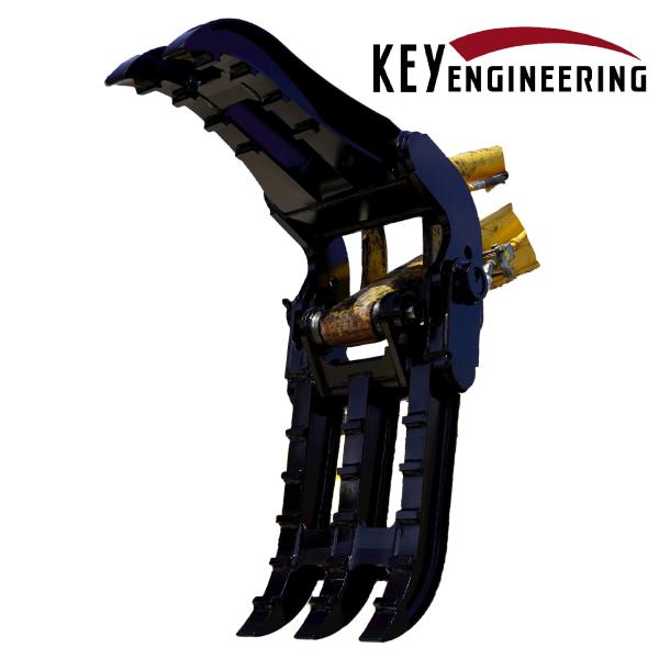 最新型 機械式フォーク 2点止式「型式KF-30X4」2〜3.5tショベルクラス 2点止式 キーエン...