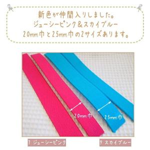 新色が仲間入り♪【カラフルな広巾ゴム・20mm...の詳細画像2