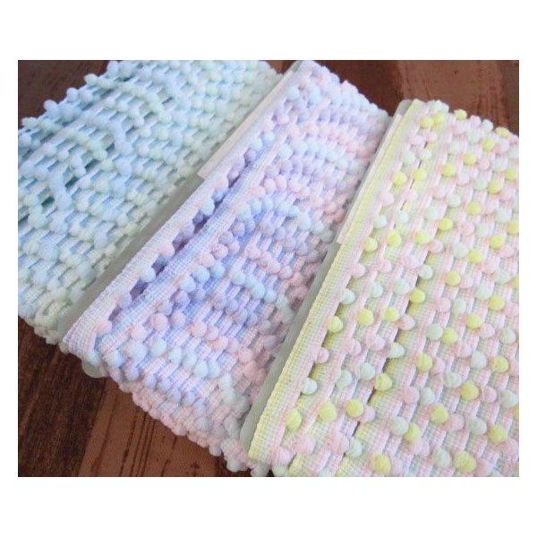 Classical Modern chou chou/かわいい3色の【ファンシーポンポンテープ】/挟...