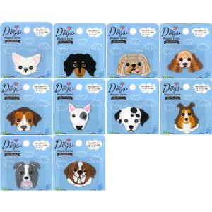 シール アイロン 両用タイプ 犬のワッペン シーズー DOG013