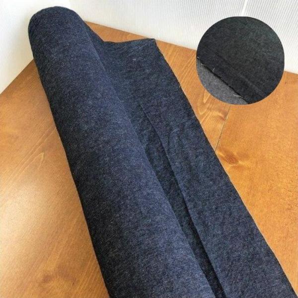 5オンスデニム無地/薄手でやわらかく軽いデニム生地です/お洋服や袋物・インテリア雑貨などに/無地デニ...