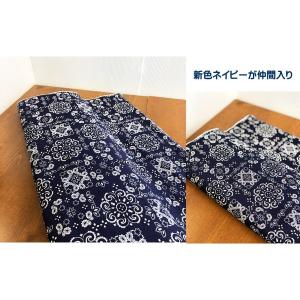 コットン100%バンダナ柄シーチング生地/スク...の詳細画像2
