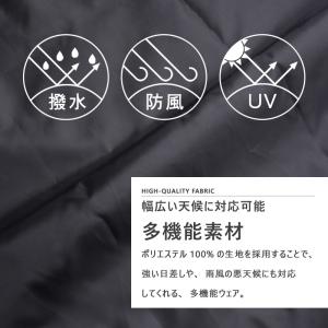 アノラックパーカー 防風 撥水 UVカット 多...の詳細画像2