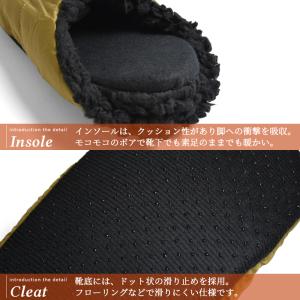 ルームシューズ 冬用 ボア 中綿 キルティング...の詳細画像4