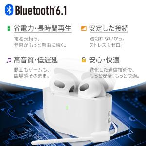 ワイヤレスイヤホン Bluetooth6.1 ...の詳細画像2
