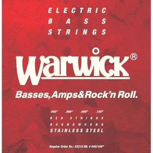 WARWICK ワーウィック エレキベース弦 4弦セットステンレス 42210 RED Strings Medium Light 040/1の商品画像