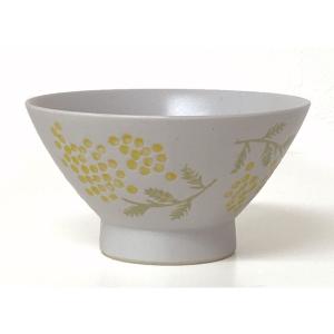 ミモザワルツ (Mimosa Waltz) 波佐見焼 茶碗 飯碗 日本製 磁器 花柄の商品画像