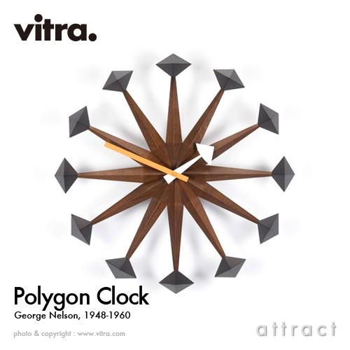 Vitra ヴィトラ Polygon Clock ポリゴンクロック 掛け時計 カラー：ウォルナット ...