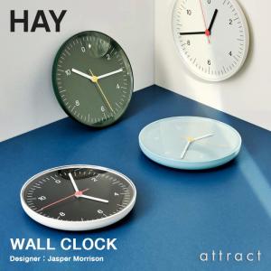 HAY ヘイ Wall Clock ウォールクロック Φ26.5cm 壁掛け時計 スイープムーブメント アクリル カラー：8色 ジャスパー・モリソン