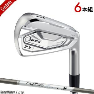 【カスタム】スリクソン ZX5 Mk II アイアン 6本セット (#5-#9,PW) スチールファイバー i シャフト装着仕様 #ZX5マーク2IR#SteelFiber_i