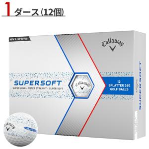【限定】【1ダース】 キャロウェイ スーパーソフト スプラッター360 ゴルフボール 2024年モデル ブルー (Callaway/SUPER SOFT SPLATTER 360)