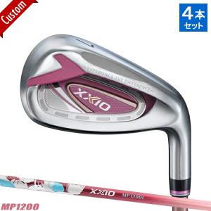 女性用 ゼクシオ 12 アイアン ボルドーカラー 4本セット