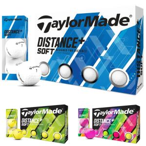 テーラーメイド ディスタンス+ ソフト ボール 1ダース/12個入り#TaylorMade#TM#DISTANCE+SOFT｜アトラクトゴルフ