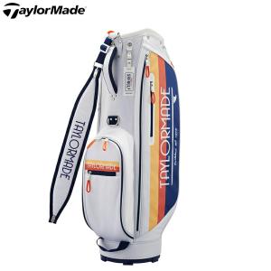 テーラーメイド TM24 ゴールデンステート キャディバッグ UN076 ホワイト/オレンジ (WH/OG) 2024年モデル (TaylorMade/キャディバッグ)｜attractgolf