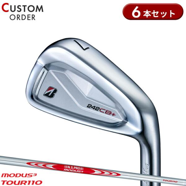 【受注生産】【正規品】 右打用 ブリヂストンゴルフ 242CB+ アイアンセット 6本組 NSプロ ...