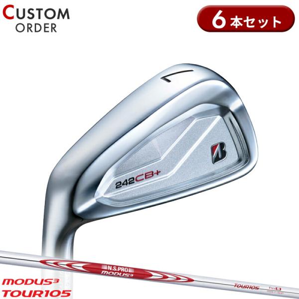 カスタム 左用 ブリヂストンゴルフ 242CB+ アイアン 2024 6本セット モーダス3 ツアー...