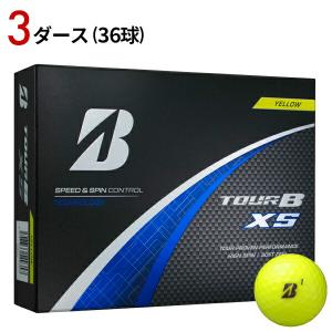 【3ダース/36個入り】ブリヂストンゴルフ TOUR B XS ボール 2024年モデル イエロー (ツアーB XS)｜attractgolf