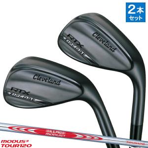 【2本組】クリーブランド ジップコア ウェッジ 2021年モデルブラックサテン仕上げN.S.PRO MODUS3 TOUR120 シャフト装着仕様#ZIPCORE#右打用#モーダス3ツアー