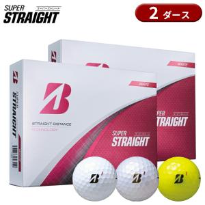 【即納】【正規品】 ブリヂストンゴルフ スーパーストレート ゴルフボール 2ダース 24個入り BRIDGESTONE SUPER STRAIGHT 2025年3月発売