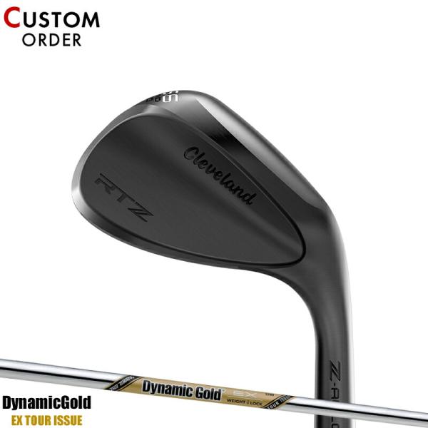 カスタム 右打用 クリーブランド RTZ ウェッジ ブラックサテン ダイナミックゴールド EX ツア...