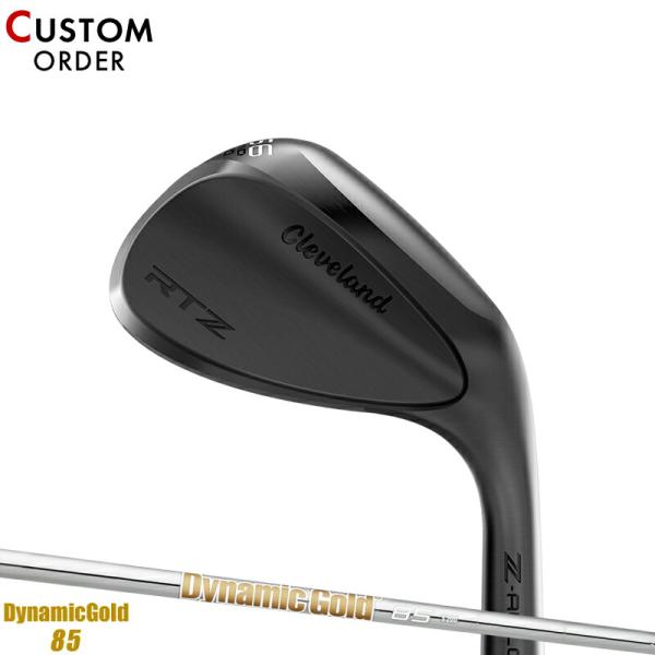 カスタム 右打用 クリーブランド RTZ ウェッジ ブラックサテン ダイナミックゴールド85 スチー...