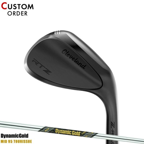 カスタム 右打用 クリーブランド RTZ ウェッジ ブラックサテン ダイナミックゴールド ミッド 9...