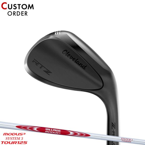 カスタム 右打用 クリーブランド RTZ ウェッジ ブラックサテン NSプロ モーダス3 システム3...