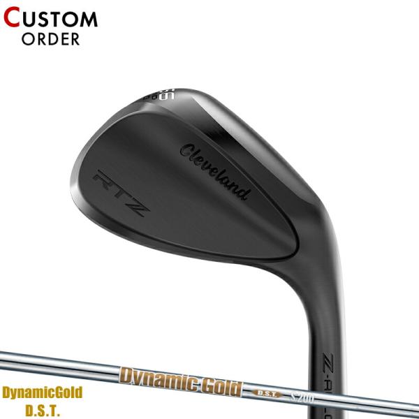 カスタム 右打用 クリーブランド RTZ ウェッジ ブラックサテン ダイナミックゴールド DST ス...