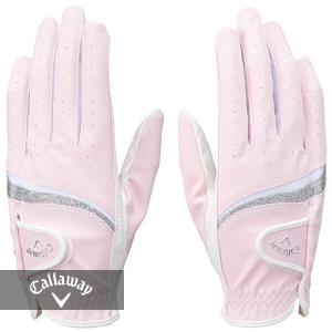 女性用 キャロウェイ スタイル デュアル グローブ ウィメンズ 23JM両手用 (ピンク)#Callaway#Style Dual Glove 23JM｜attractgolf